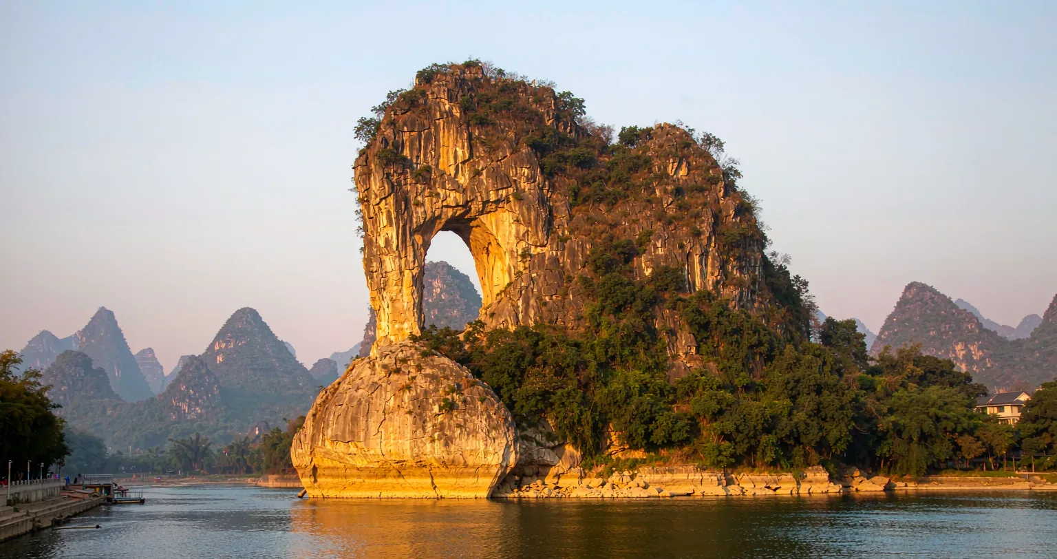 Elephant Trunk Hill — where the Li River bends